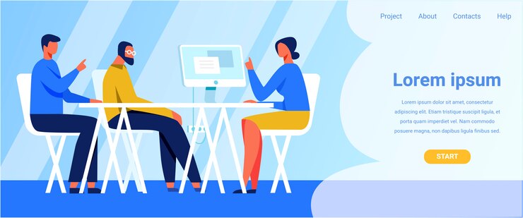 Vector company landing page offering staff recruitment