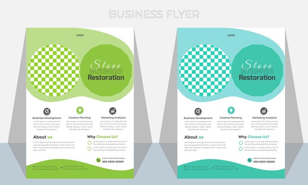 Company leaflet template