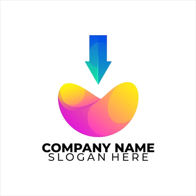 Company logo colorful gradient style