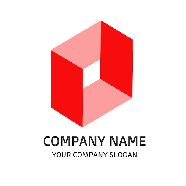 Vector company logo red color