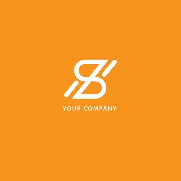 Company logo with letter s for business identity