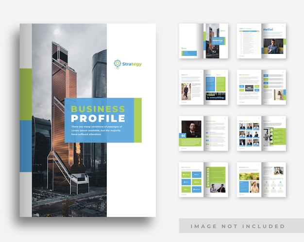 Vector company modern brochure or magazine layout template