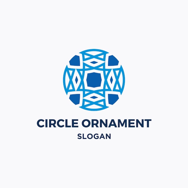 Company Name Circle Ornament Logo Design Template