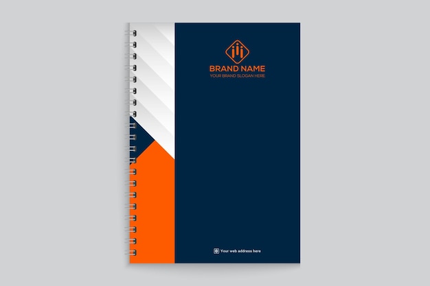 Company notebook cover blue color