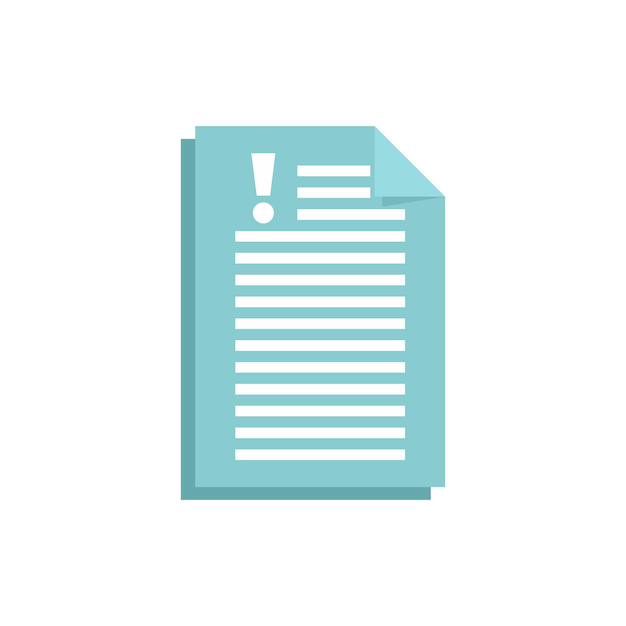 company paper innovation icon flat illustration of company paper innovation vector icon isolated on white background