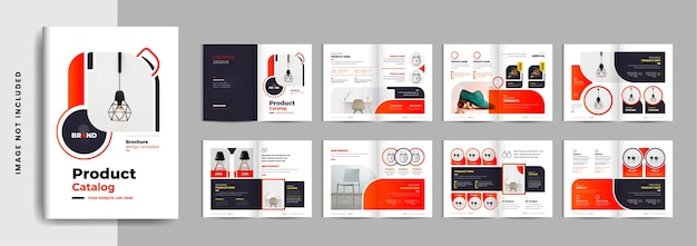 Company product catalogue design template or furniture catalogue brochure design