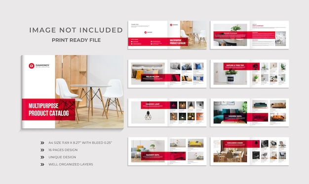 create a digital catalog with this product template