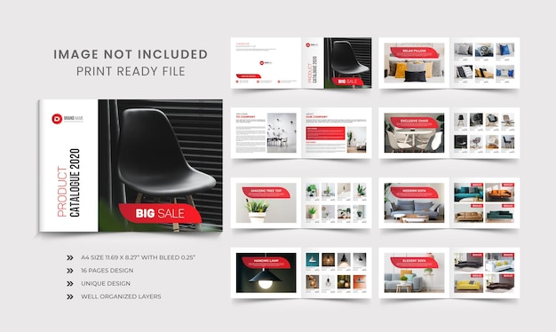 Vector company product catalogue design template