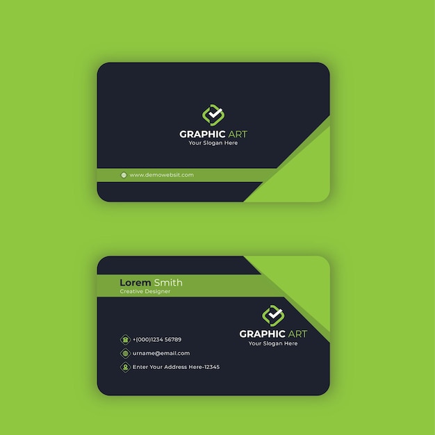 Company professional business card print ready template