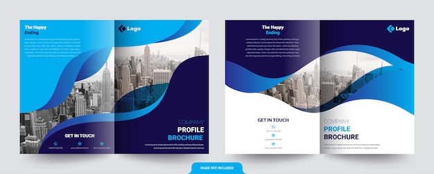 Company profile brochure cover design template