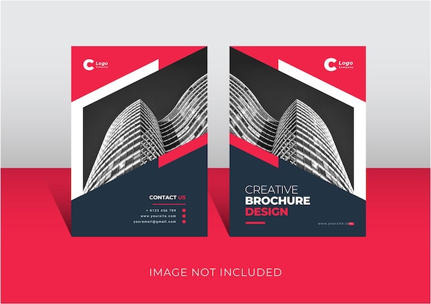 Vector company profile brochure cover template layout design