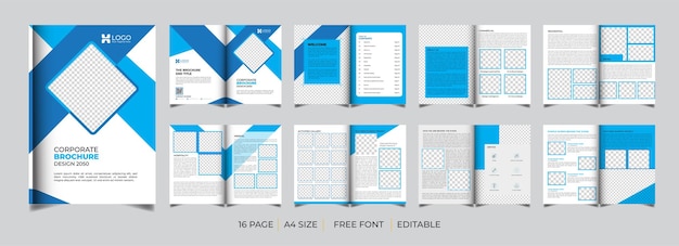 회사 프로필 브로셔 디자인 템플릿 레이아웃