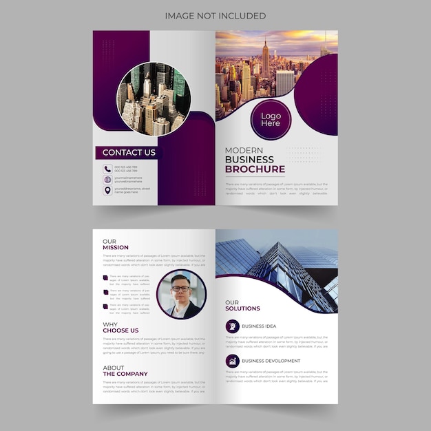 Company profile brochure design template