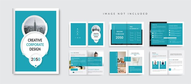 Company profile brochure template design or company profile brochure template layout design