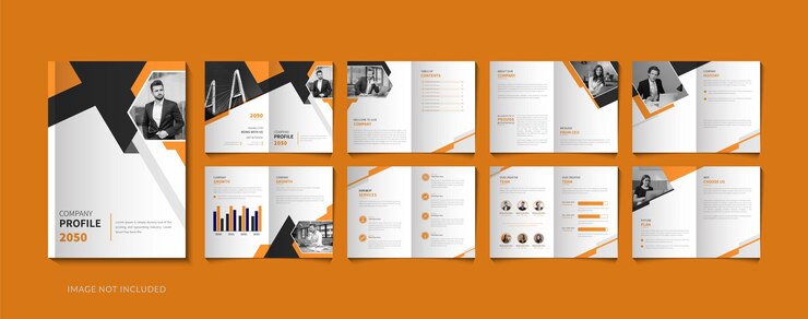 company profile brochure template design creative modern corporate business brochure layout