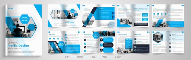 Company profile brochure template design designbi fold brochure catalog annual report design