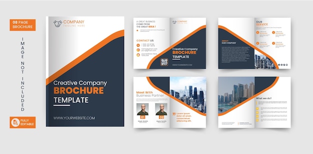 Company profile brochure template design