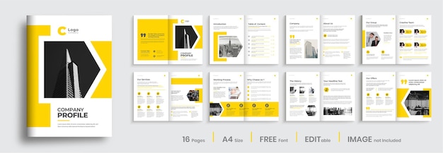 회사 프로필 브로셔 템플릿 레이아웃 디자인 최소한의 전문 브로셔 디자인 템플릿