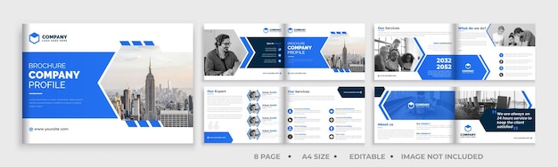 Vector company profile brochure template