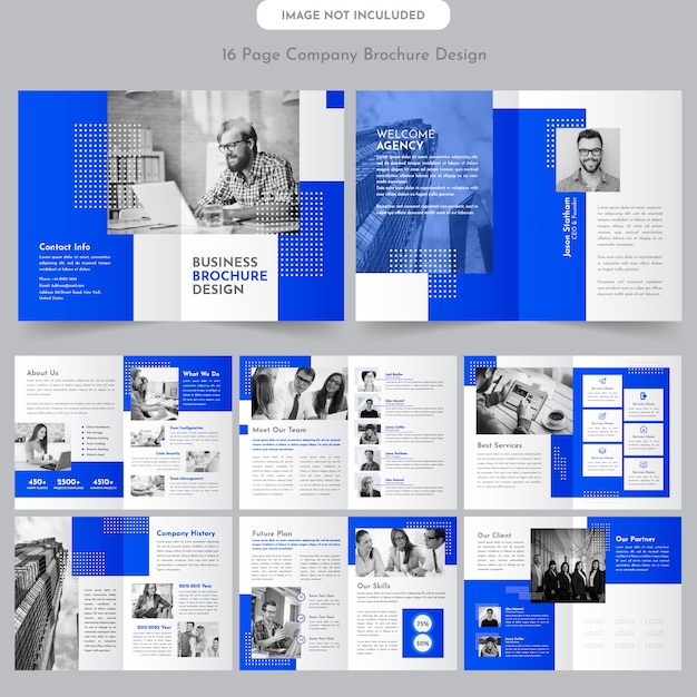 Vector company  profile brochure template