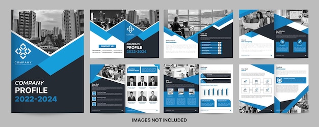 Vector company profile brochure template