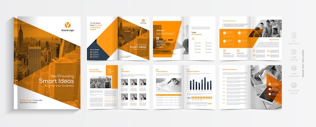 Company profile brochure templatemultipage brochure design