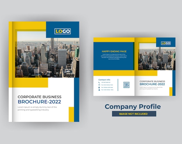 Company profile business brochure annual report design