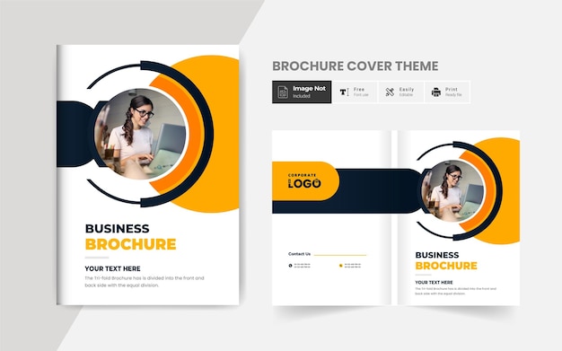 Company profile business brochure cover design corporate layout template