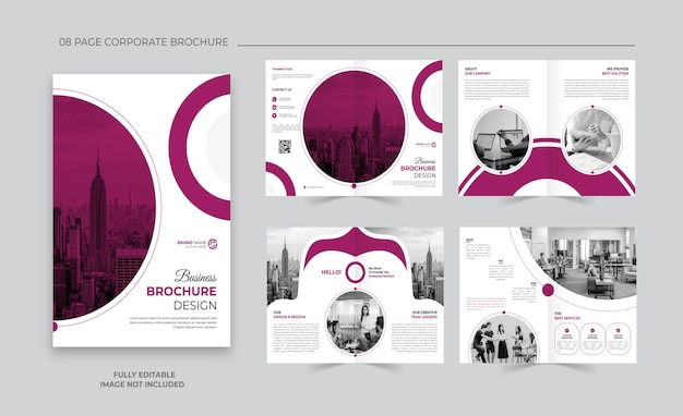 Company profile business brochure template design