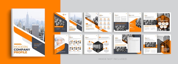 Vector company profile business brochure template layout design a4 multipurpose brochure template