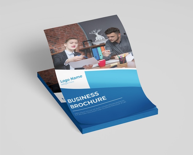 company profile cover page template design