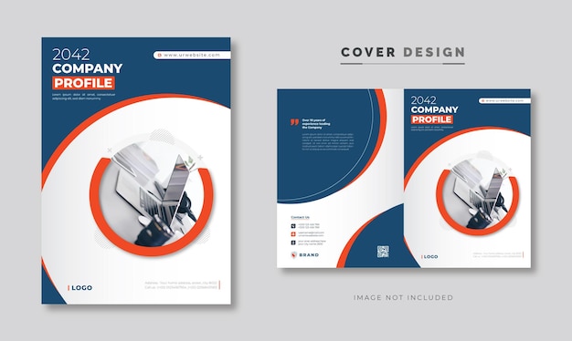 Company profile cover template layout brochure template cover or book cover design