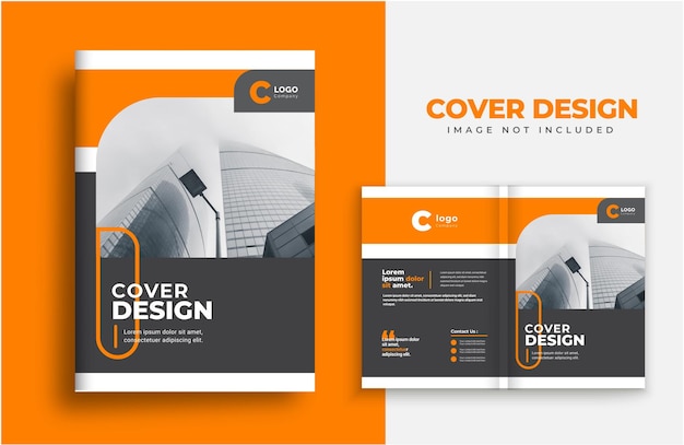 Vector company profile cover template layout design or brochure cover template design