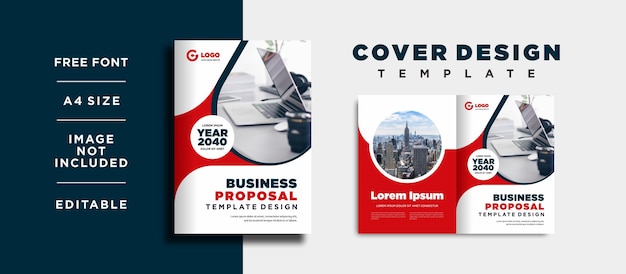 Company profile cover template layout design or brochure cover template design