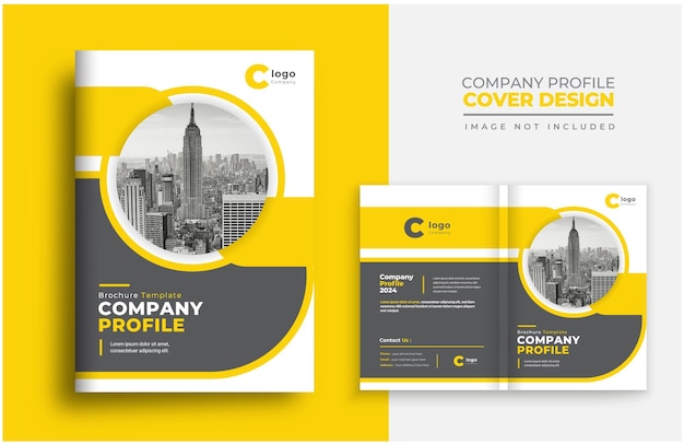 Дизайн макета обложки профиля компании или дизайн шаблона обложки брошюры