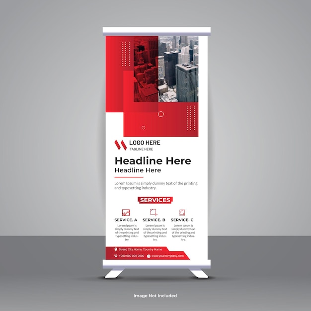 Company roll up banner template