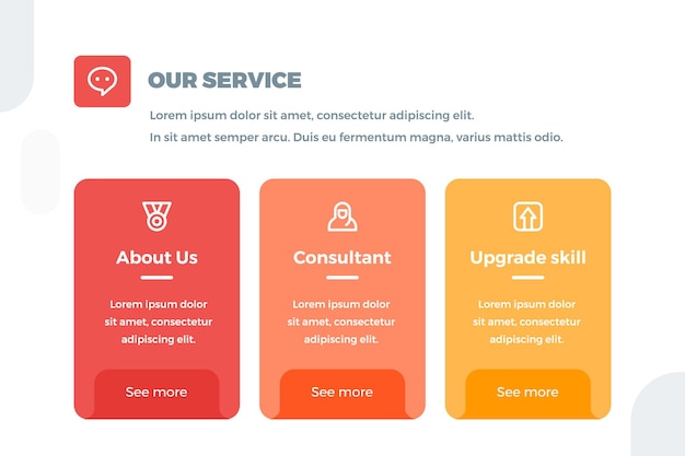 Vector company service infographic template