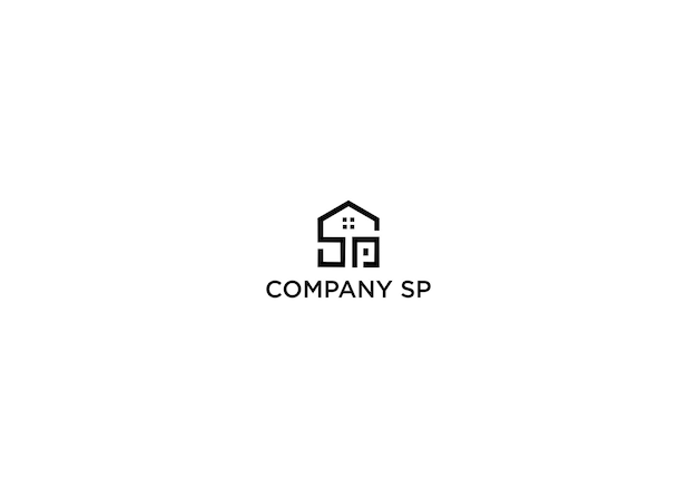 company sp logo design vector illustration