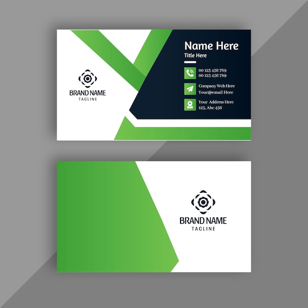 Company stationery modern minimal creative unique stylish business visiting card design vector