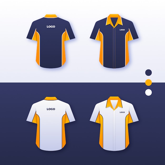Vector company uniform shirt design
