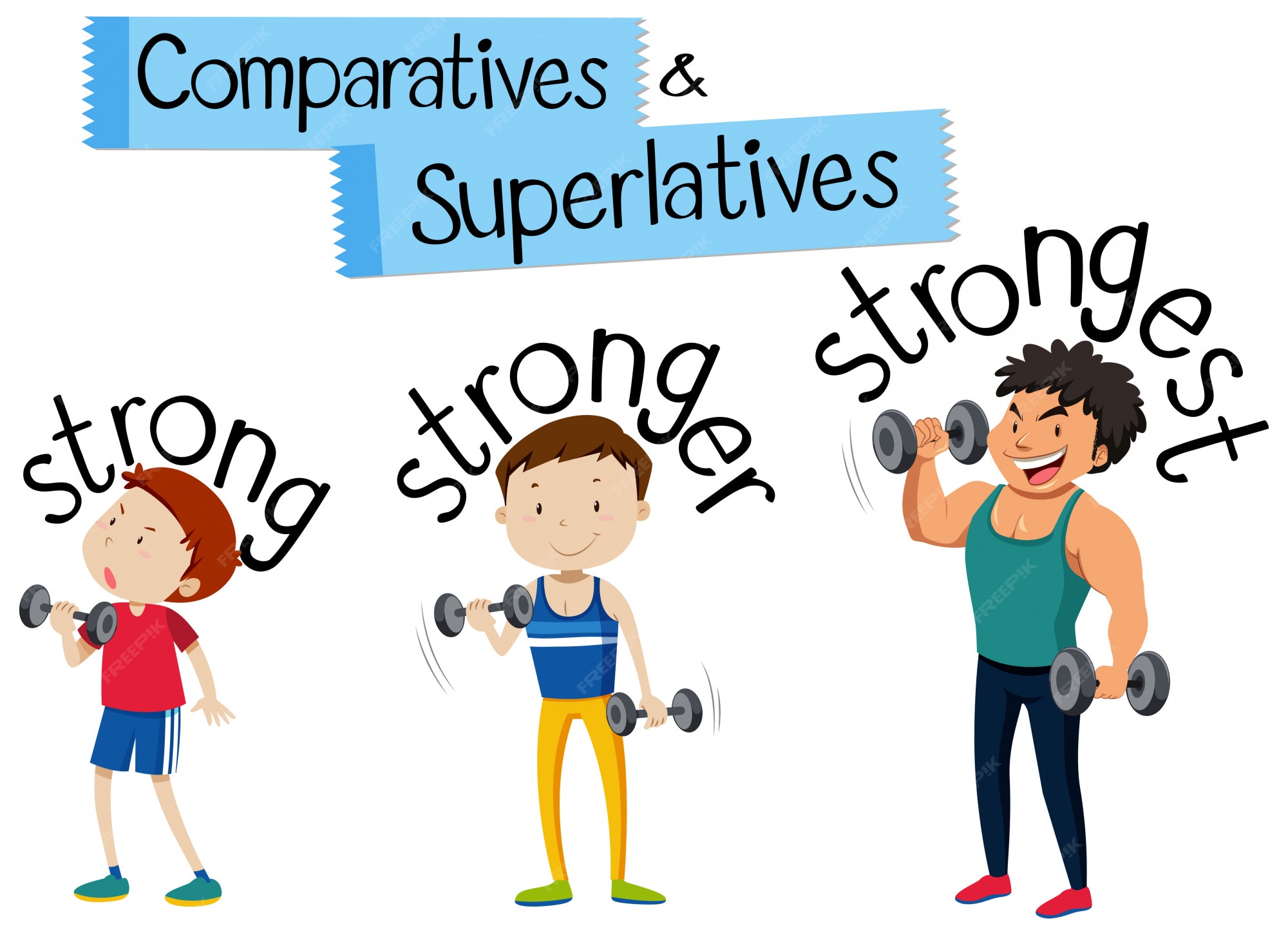 illustrazione-comparativa-e-superlativa-vettore-premium