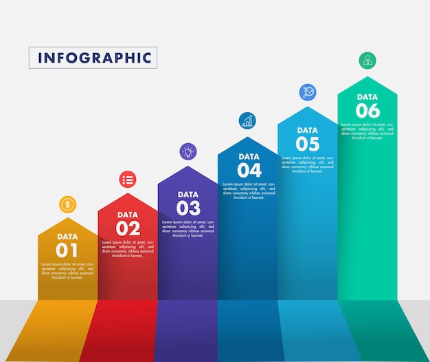 Compare infographic template elegant geometric chart decor and map