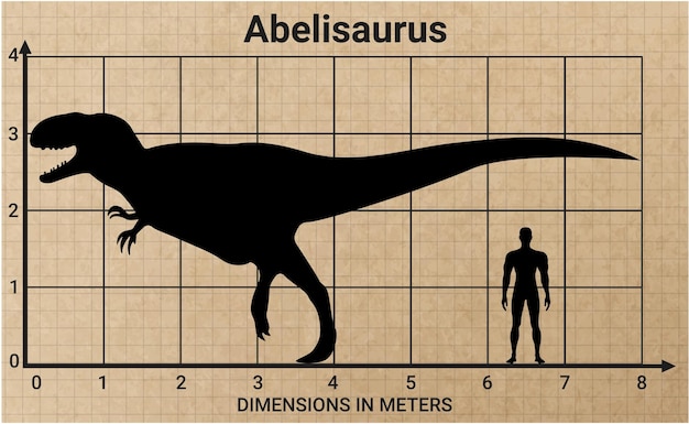 ベクトル アブディトサウルス (abbidosaurus) の身長と男性の身長を比較する