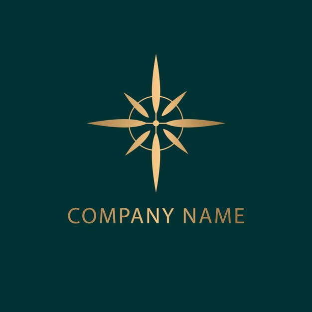 Compas-logo ontwerp. Abstracte compos symbool logo sjabloon.