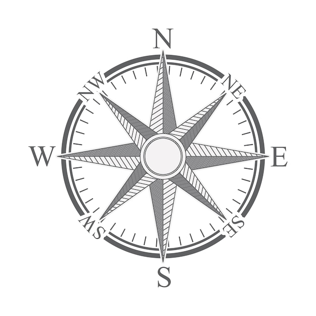 Vettore compass design digitale