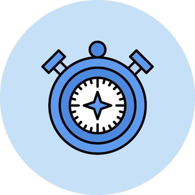 Compass Flat Illustration