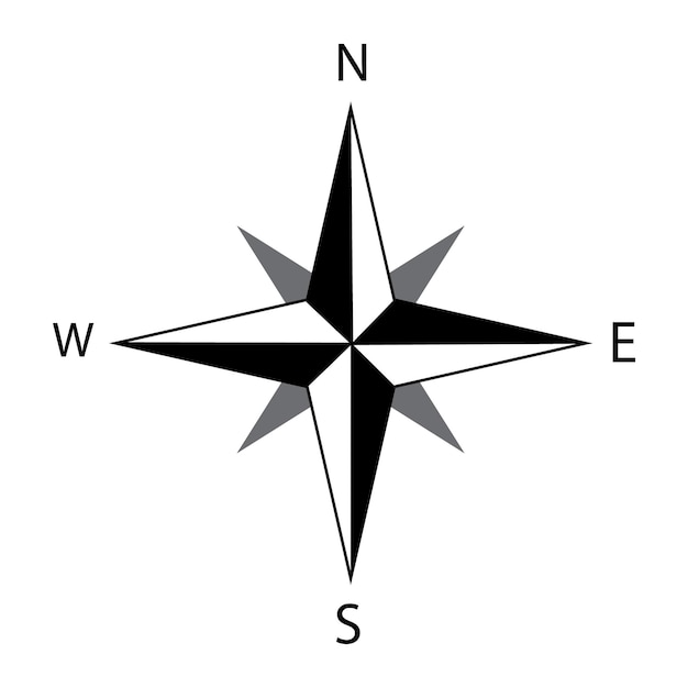 Compass icon logo vector design template