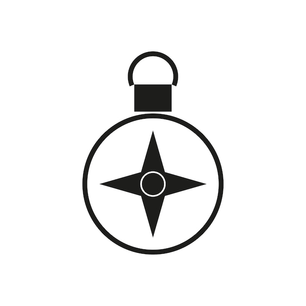 Compass icon Navigation symbol Vector illustration Eps 10 Stock image