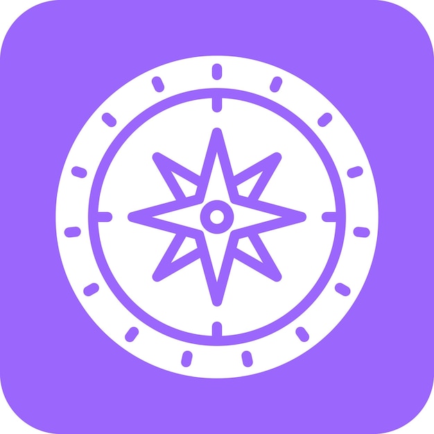 Vector compass icon style