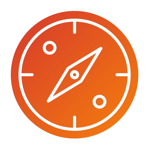 Vector compass icon style